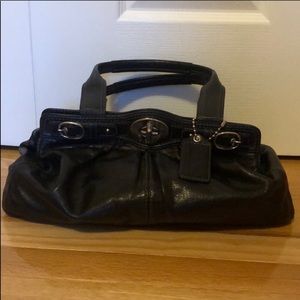 New Black Leather Coach Purse